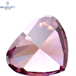 0.28 CT Heart Shape Enhanced Pink Color Natural Loose Diamond VS1 Clarity (4.49 MM)