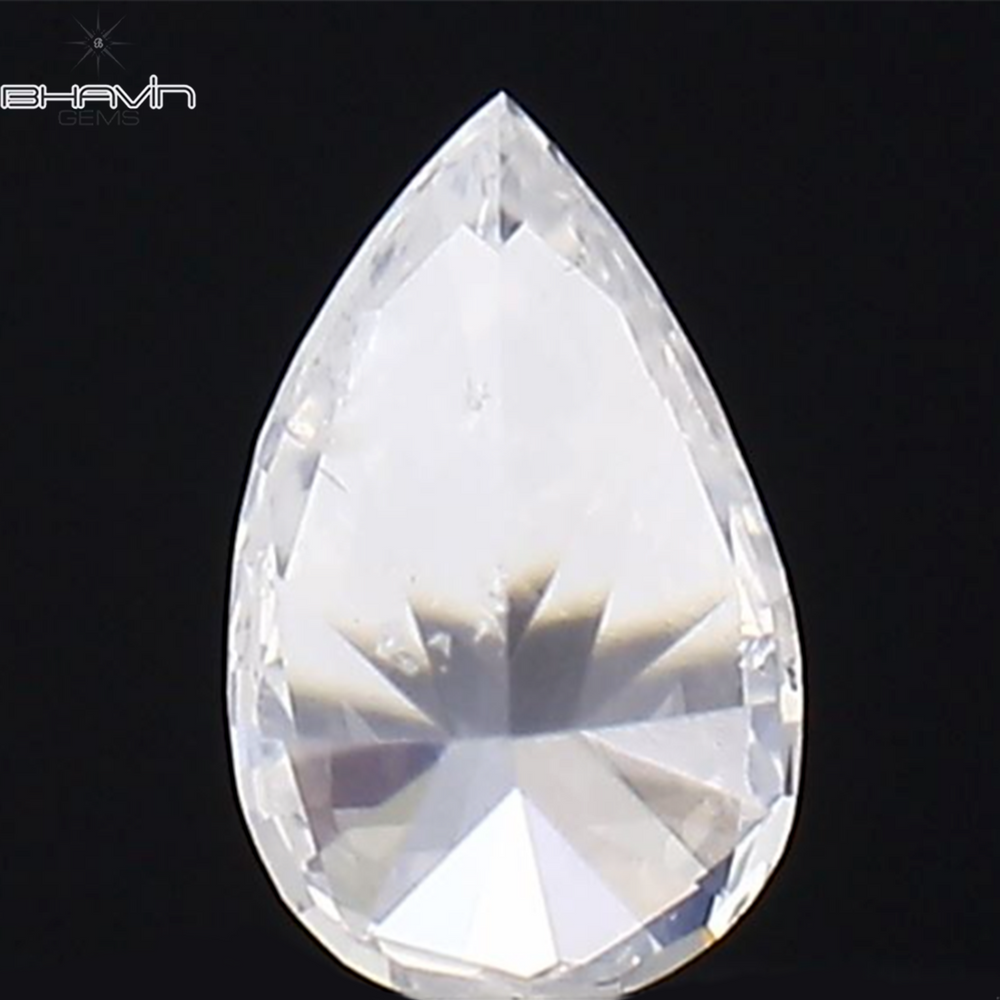0.07 CT Pear Shape Natural Diamond White Color SI2 Clarity (3.47 MM)
