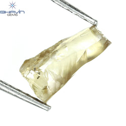 0.77 CT Rough Shape Natural Diamond Brown Color SI Clarity (8.40 MM)