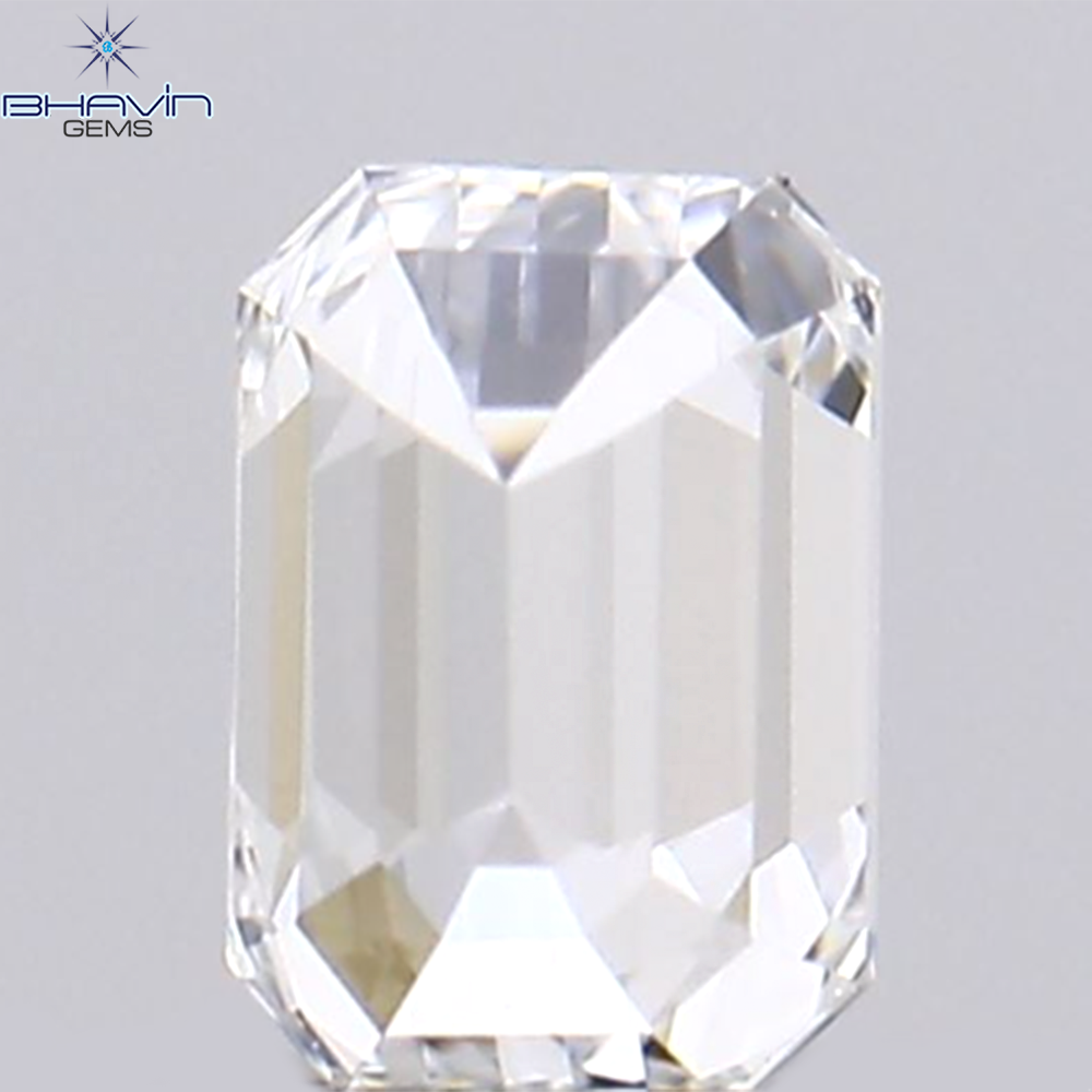 0.09 CT エメラルド シェイプ ナチュラル ダイヤモンド ホワイト カラー VS1 クラリティ (3.15 MM)