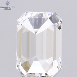 0.09 CT エメラルド シェイプ ナチュラル ダイヤモンド ホワイト カラー VS1 クラリティ (3.15 MM)