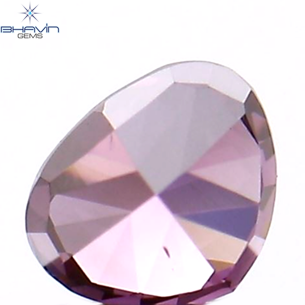 0.17 CT Heart Shape Natural Loose Diamond Pink Color VS1 Clarity (3.55 MM)