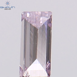 0.05 CT Baguette Shape Natural Diamond Pink Color VS2 Clarity (3.22 MM)