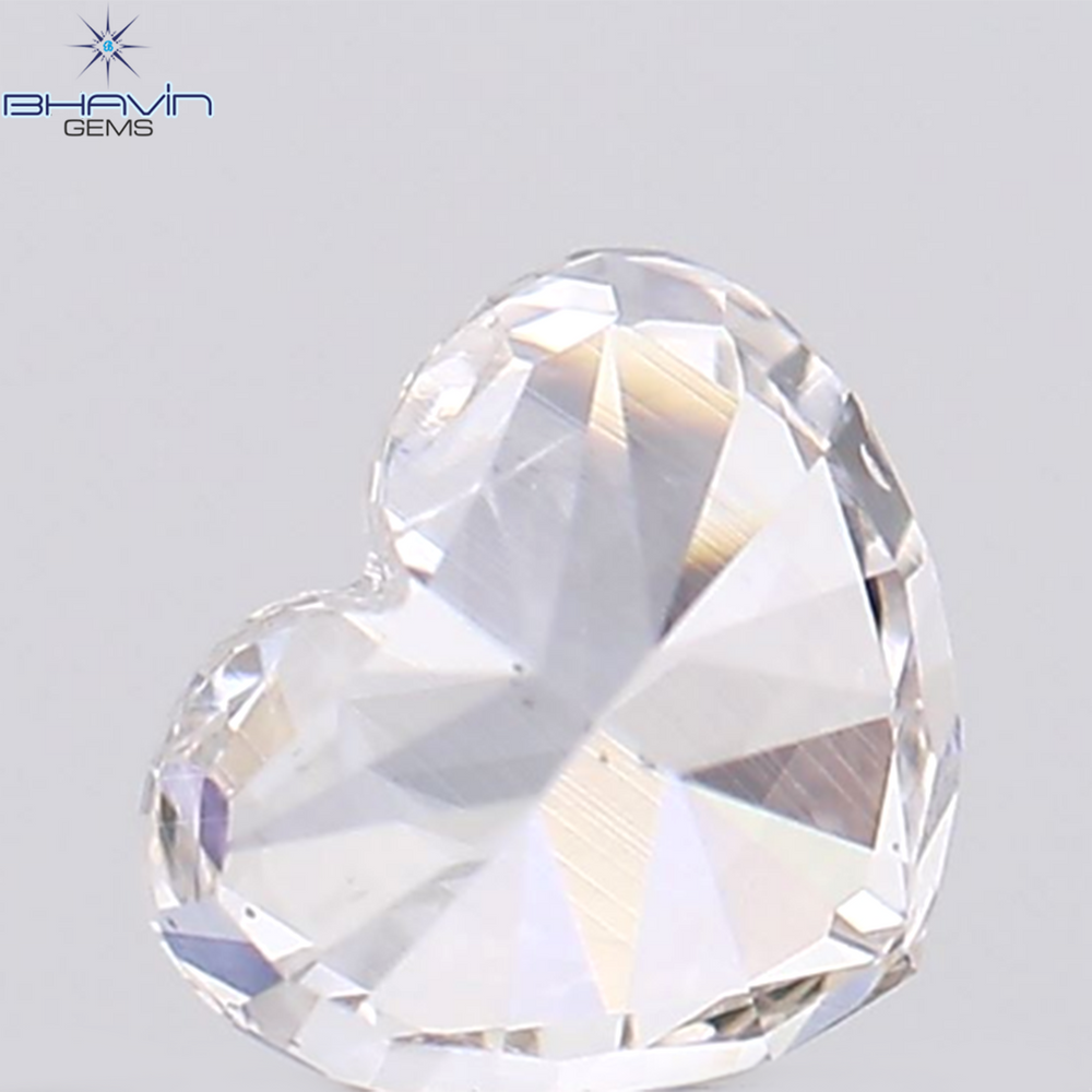 0.23 CT Heart Shape Natural Diamond Pink Color VS1 Clarity (3.97 MM)