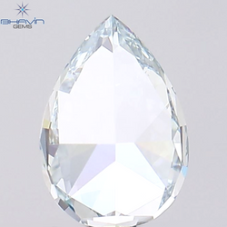 1.02 CT Pear Shape Natural Diamond Greenish Blue Color VS2 Clarity (7.52 MM)