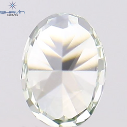 0.08 CT Oval Shape Natural Diamond Green Color VS2 Clarity (2.83 MM)