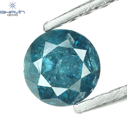 0.30 CT Round Diamond Natural Loose Diamond Blue Color I3 Clarity (4.06 MM)