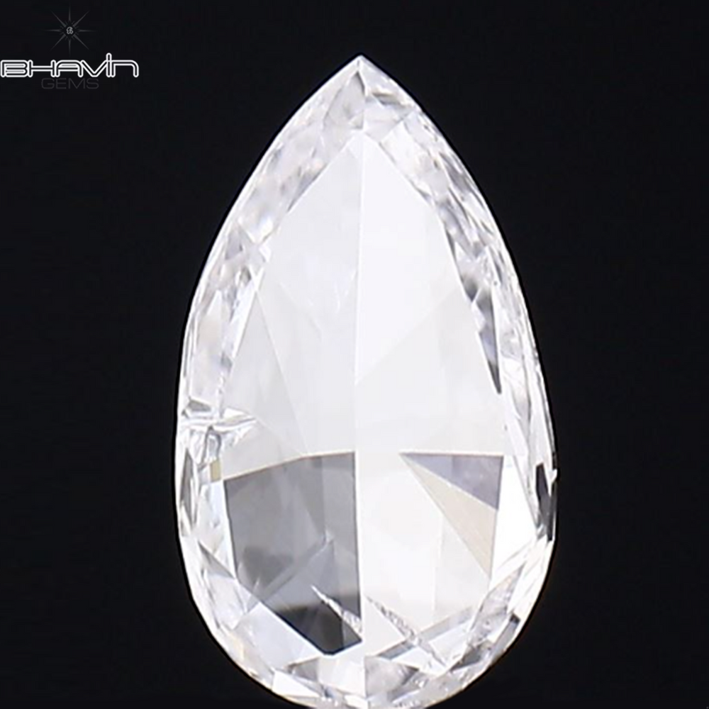 0.12 CT Pear Shape Natural Diamond White Color SI1 Clarity (4.85 MM)