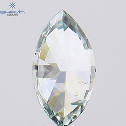0.15 CT Marquise Shape Natural Diamond Bluish Green Color SI1 Clarity (4.48 MM)