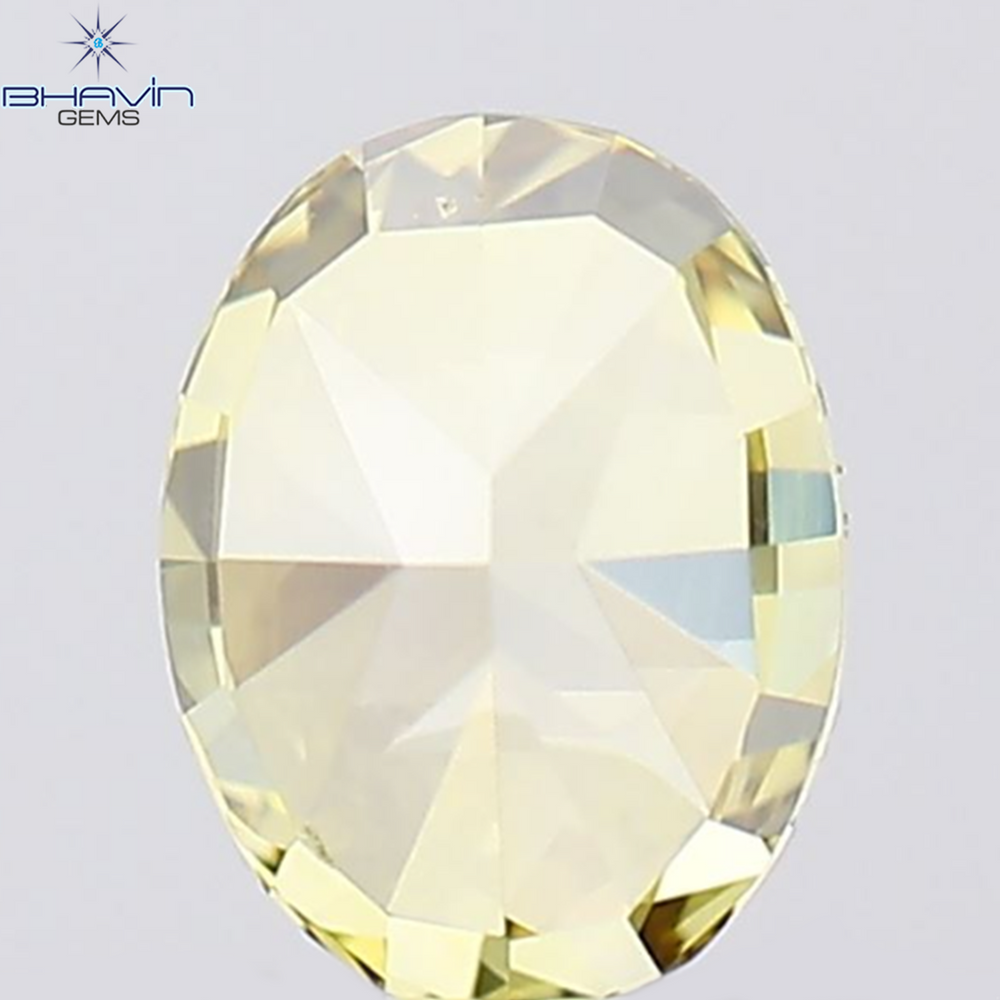 0.30 CT Oval Shape Natural Diamond Green Color VS1 Clarity (4.47 MM)