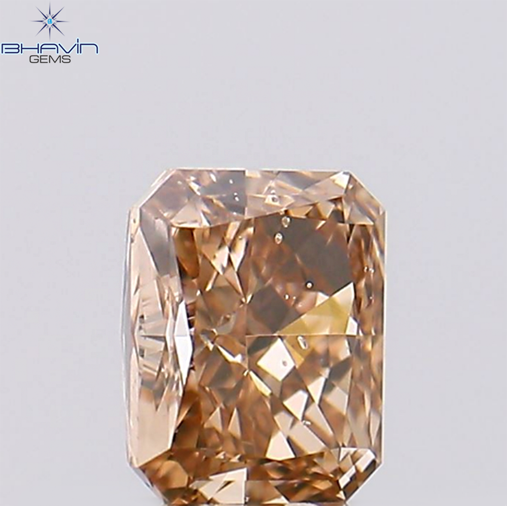 0.41 CT Radiant Diamond Pink (Argyle) Color Natural Loose Diamond SI1 Clarity (4.46 MM)