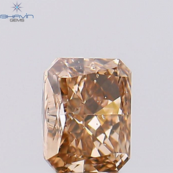 0.41 CT Radiant Diamond Pink (Argyle) Color Natural Loose Diamond SI1 Clarity (4.46 MM)