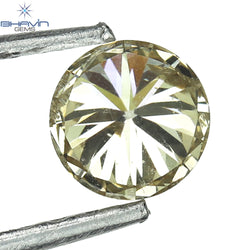 0.32 CT Round Shape Natural Loose Diamond Brown Color SI2 Clarity (4.25 MM)