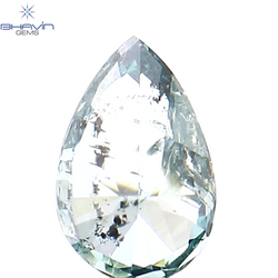 0.22 CT Pear Shape Natural Diamond Blue Color I1 Clarity (4.80 MM)
