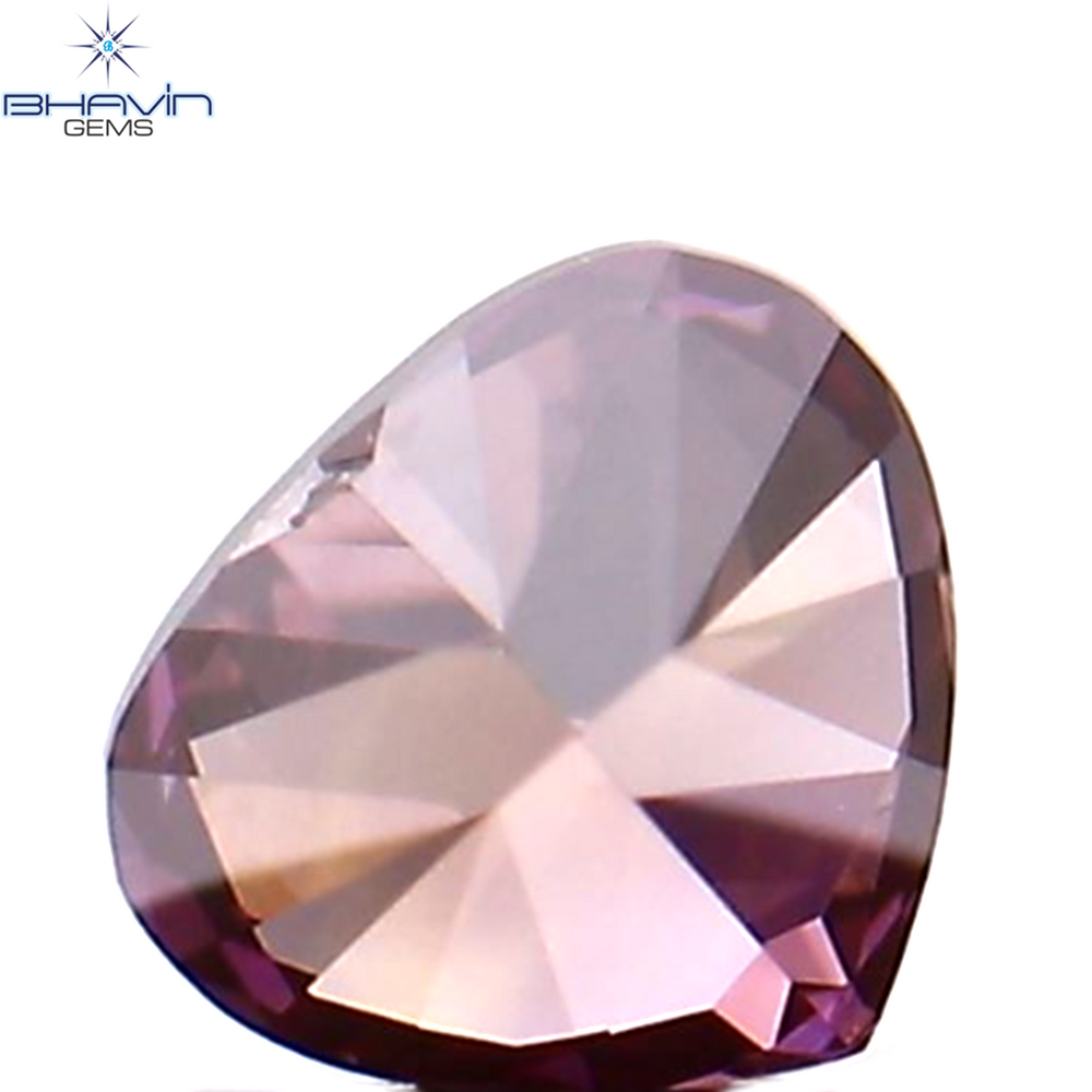 0.08 CT Heart Shape Natural Loose Diamond Pink Color VS1 Clarity (2.78 MM)