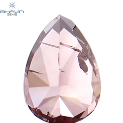 0.22 CT Pear Shape Natural Diamond Pink Color I1 Clarity (4.67 MM)