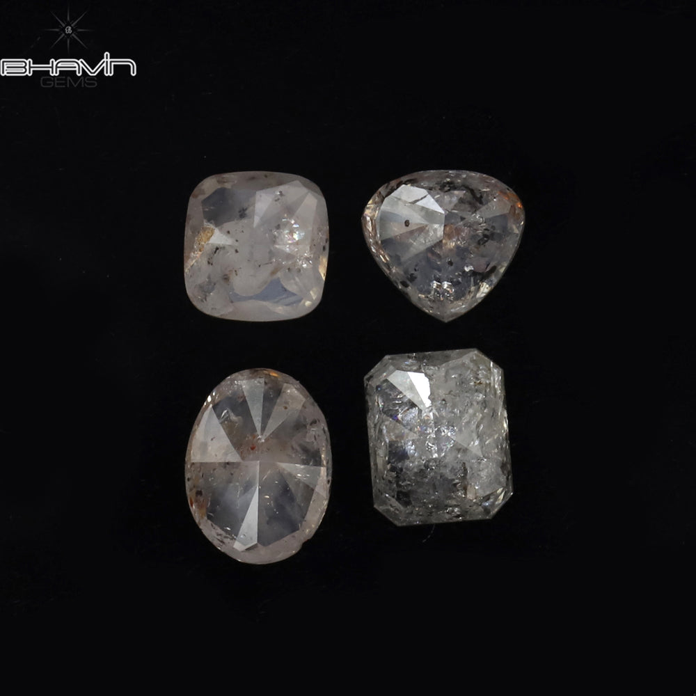 1.26 CT/4 PCS Mix Shape Natural Diamond White Color I3 Clarity (4.20 MM)