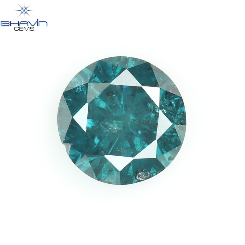 0.45 CT Round Diamond Natural Loose Diamond Blue Color I3 Clarity (4.75 MM)