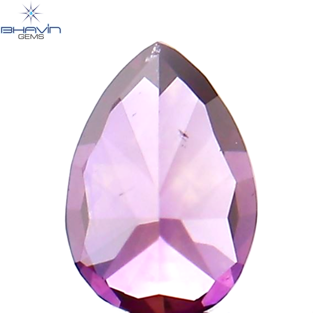 0.20 CT ペアシェイプ ナチュラル ダイヤモンド ピンク色 VS1 クラリティ (4.27 MM)