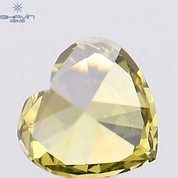 0.16 CT Heart Shape Natural Diamond Green Color VS1 Clarity (3.55 MM)