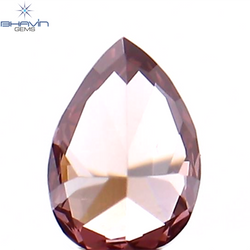 0.08 CT Pear Shape Natural Diamond Pink Color VS1 Clarity (3.42 MM)