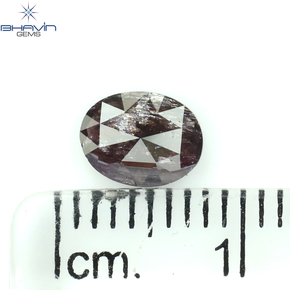 0.70 CT Oval Shape Natural Diamond Pink Color I3 Clarity (6.75 MM)