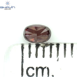 0.16 CT Oval Shape Natural Diamond Enhanced Pink Color VS1 Clarity (4.04 MM)
