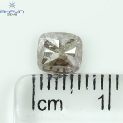 1.03 CT Cushion Shape Natural Diamond Pink Color I3 Clarity (6.00 MM)