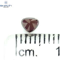 0.21 CT Heart Shape Natural Loose Diamond Pink Color SI2 Clarity (3.88 MM)
