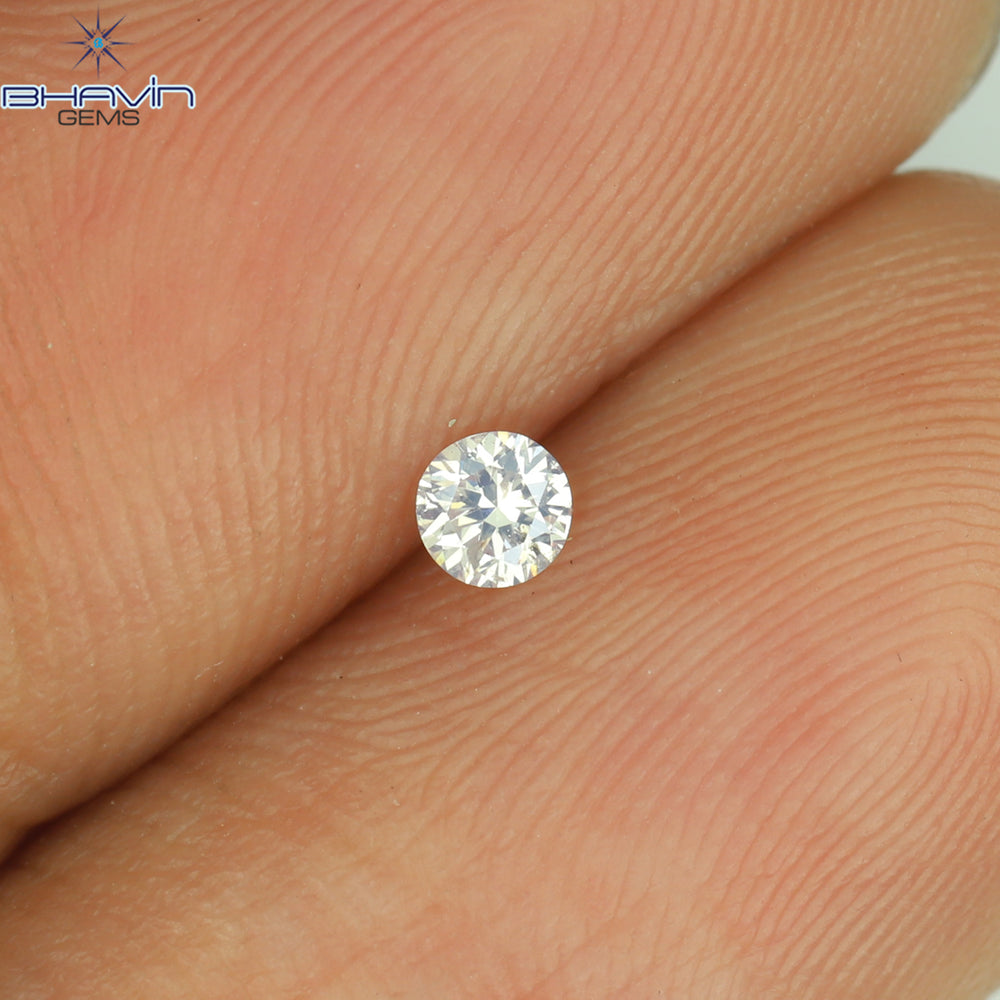 0.06 CT Round Shape Natural Loose Diamond White Color SI1 Clarity (2.56 MM)