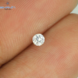 0.06 CT Round Shape Natural Loose Diamond White Color SI1 Clarity (2.56 MM)