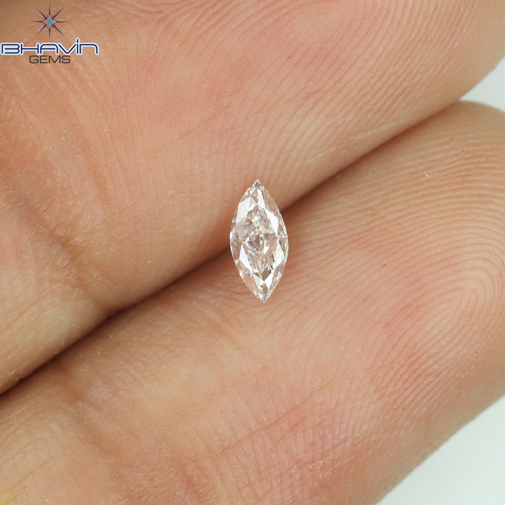 0.14 CT Marquise Shape Natural Diamond Pink Color VS2 Clarity (5.15 MM)
