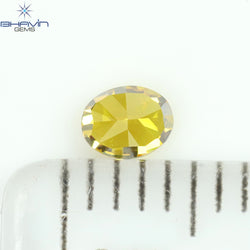 0.19 CT Oval Shape Natural Diamond Orange Color VS1 Clarity (3.64 MM)
