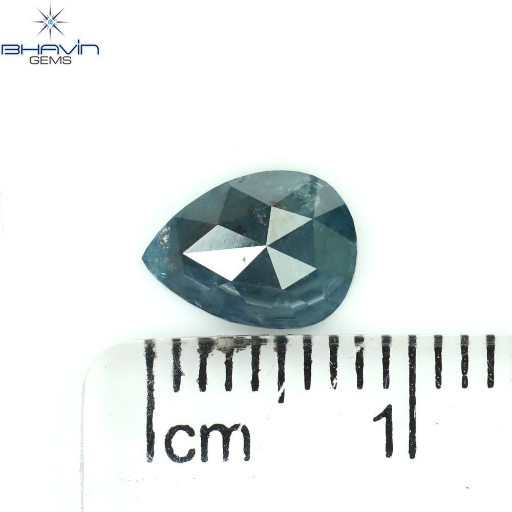 1.20 Pear Shape Natural Diamond Blue Color I3 Clarity (8.30 MM)