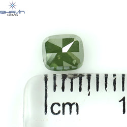 0.74 CT Cushion Diamond Natural Diamond Green Diamond Clarity I3 (4.85 MM)
