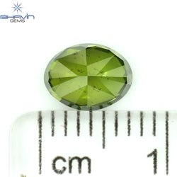 1.04 CT Oval Shape Natural Diamond Green Color SI2 Clarity (7.00 MM)