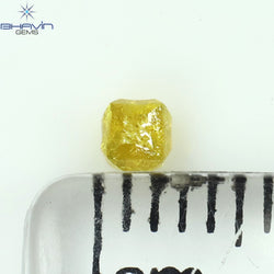0.19 CT Rough Shape Natural Diamond Yellow Color VS1 Clarity (2.51 MM)