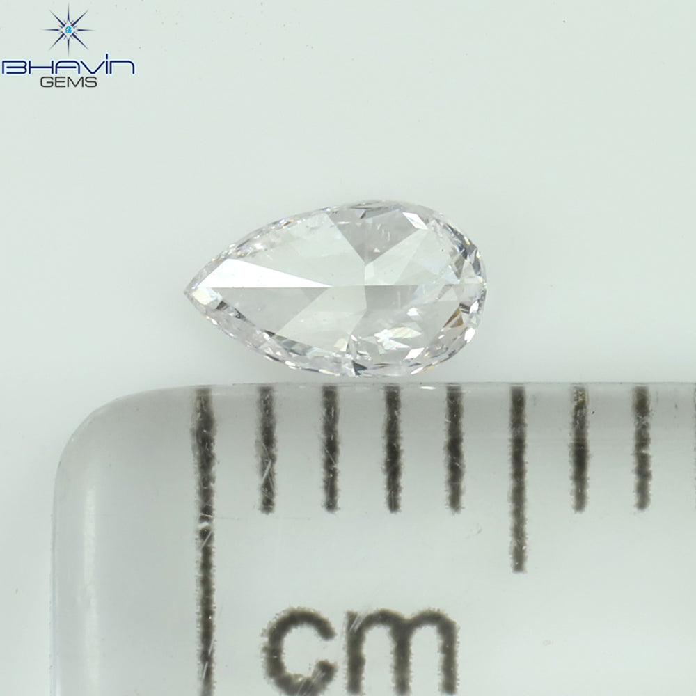 0.12 CT Pear Shape Natural Diamond White Color SI1 Clarity (4.85 MM)