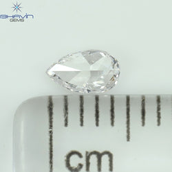 0.12 CT Pear Shape Natural Diamond White Color SI1 Clarity (4.85 MM)