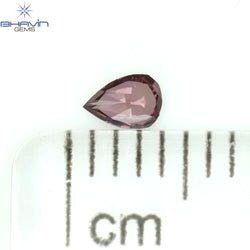 0.07 CT Pear Shape Natural Diamond Pink Color VS1 Clarity (3.42 MM)