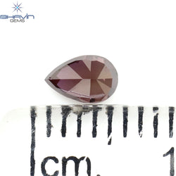 0.22 CT Pear Shape Natural Diamond Enhanced Pink Color VS2 Clarity (4.83 MM)