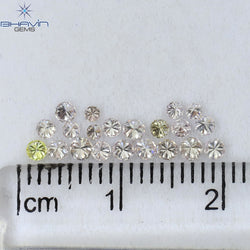 0.62 CT/21 Pcs Round Shape Natural Loose Diamond Pink Color VS2 Clarity (2.30 MM)