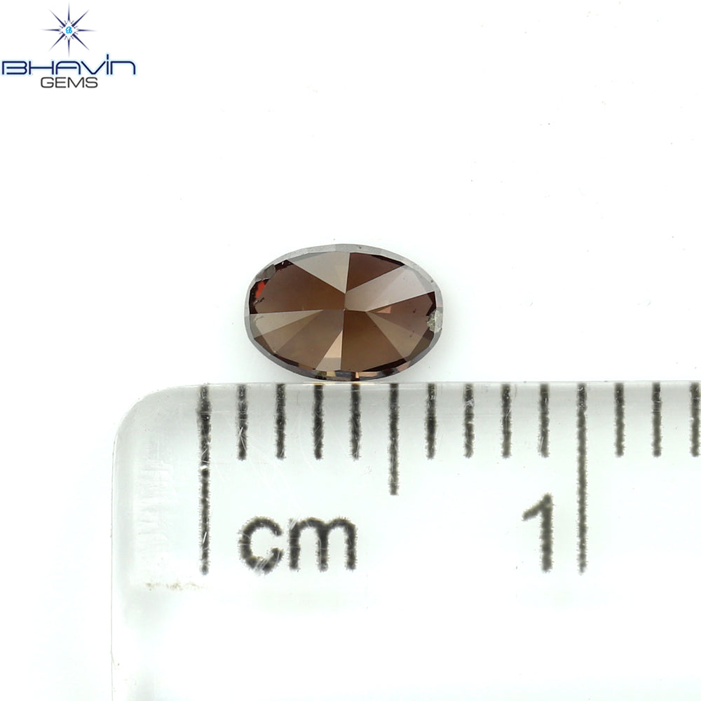 0.41 CT Oval Shape Natural Diamond Enhanced Pink Color VS2 Clarity (5.28 MM)