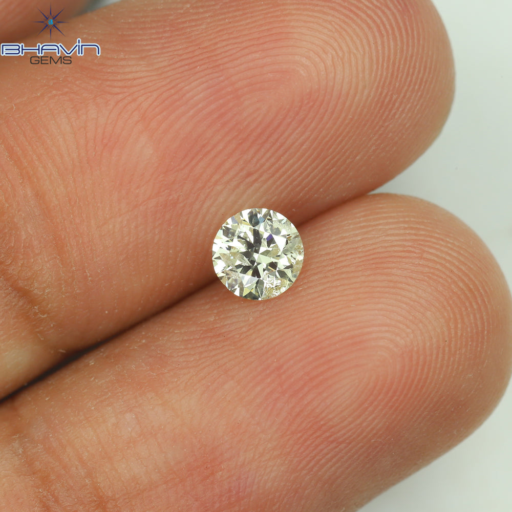 0.31 CT Round Shape Natural Loose Diamond White(K) Color SI2 Clarity (4.32 MM)