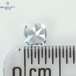 0.23 CT クッション シェイプ 天然ダイヤモンド グリーンがかったブルー カラー VS2 クラリティ (3.30 MM)