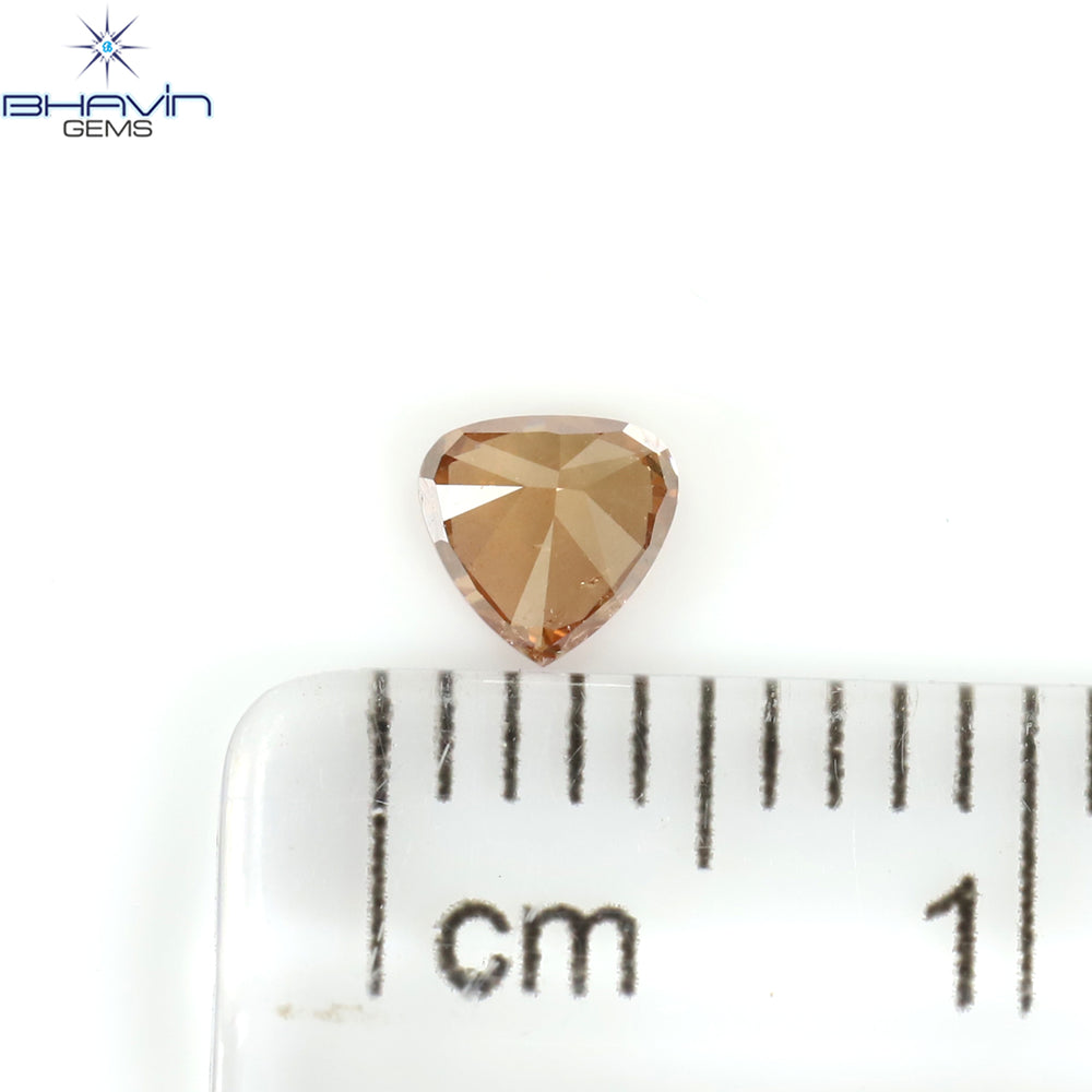 0.25 CT Heart Shape Enhanced Pink Color Natural Loose Diamond SI1 Clarity (4.03 MM)