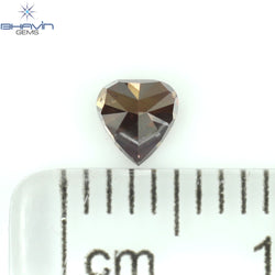 0.26 CT Heart Shape Enhanced Pink Color Natural Loose Diamond SI1 Clarity (3.92 MM)