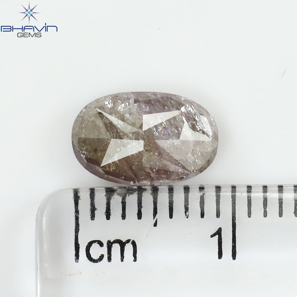 1.73 CT Oval Shape Natural Diamond Pink Color I3 Clarity (9.36 MM)
