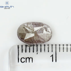 1.73 CT Oval Shape Natural Diamond Pink Color I3 Clarity (9.36 MM)