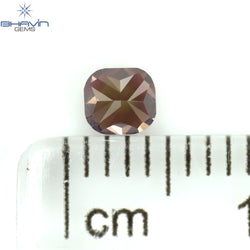 0.27 CT Cushion Shape Natural Loose Diamond Enhanced Pink Color VS2 Clarity (3.60 MM)